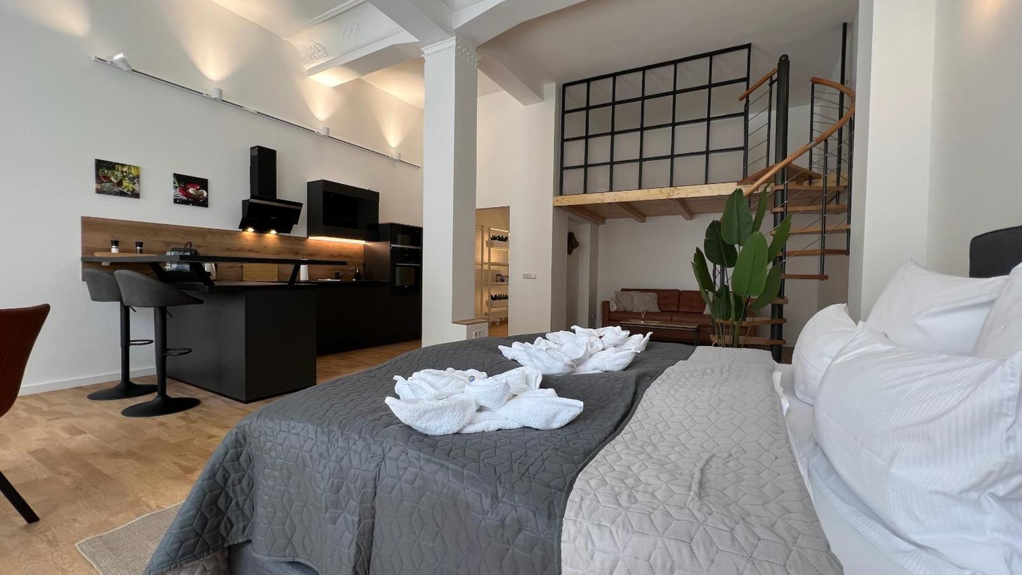 Neu! City-Loft-Apartment Im Goethe Palais I 5P I Lift I Parkplatz I Zentrum I Helios Aue  Extérieur photo
